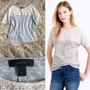 LIKE NEW! J. Crew Embroidered Eyelet Lace Top
